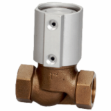 ECT-DC - BRONZE BODY AT 90° - Double-Acting actuator with normally closed valve